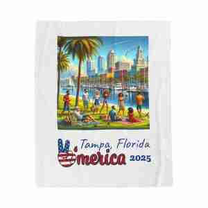 Tampa, Florida 4th of July Blanket