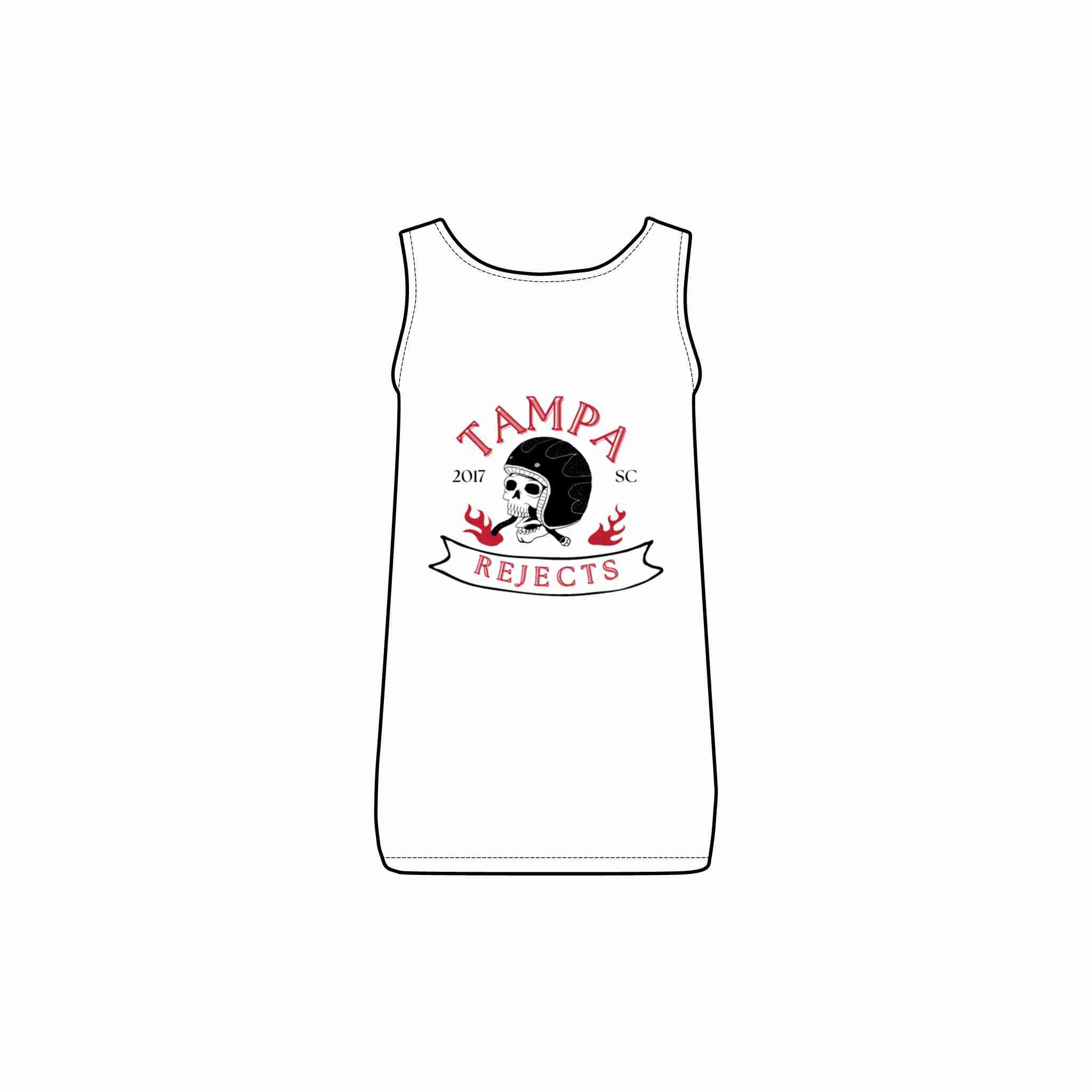 Tampa Rejects Graphic Tank Top, Women's Ribbed Tee, Cute Summer Shirt, Festival Wear, Gift for Tampa Fans