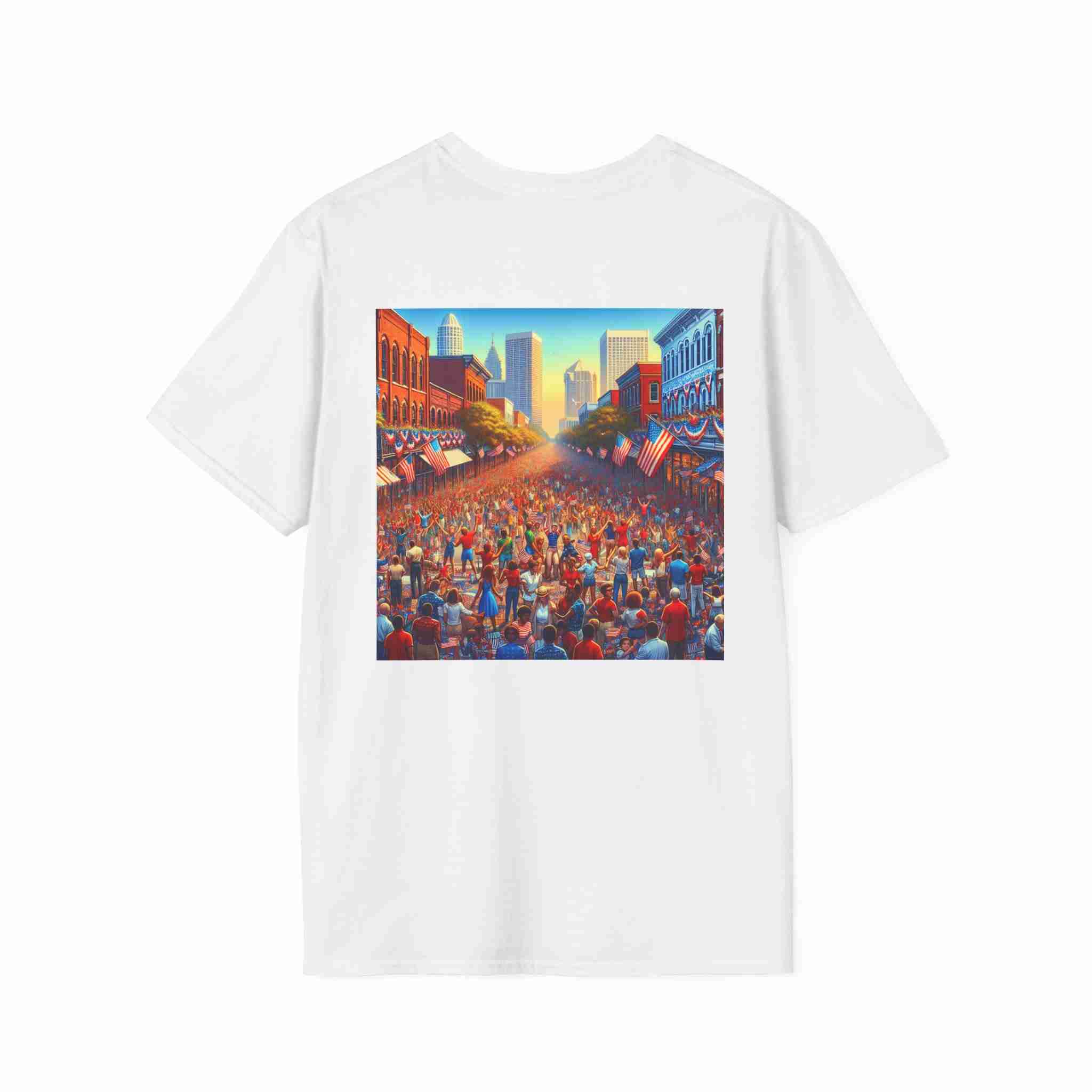 Unisex Soft Style T-Shirt - America Celebration Graphic Tee