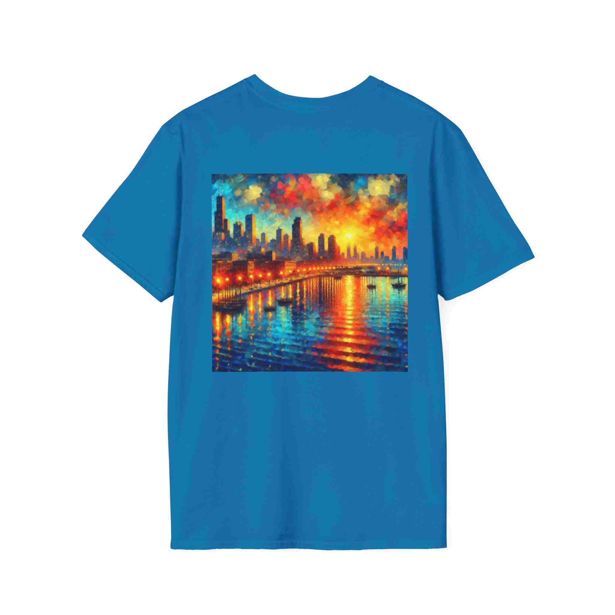 Tampa City Skyline Art T-Shirt