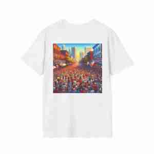 Patriotic Love Graphic T-Shirt for Festivals and Celebrations