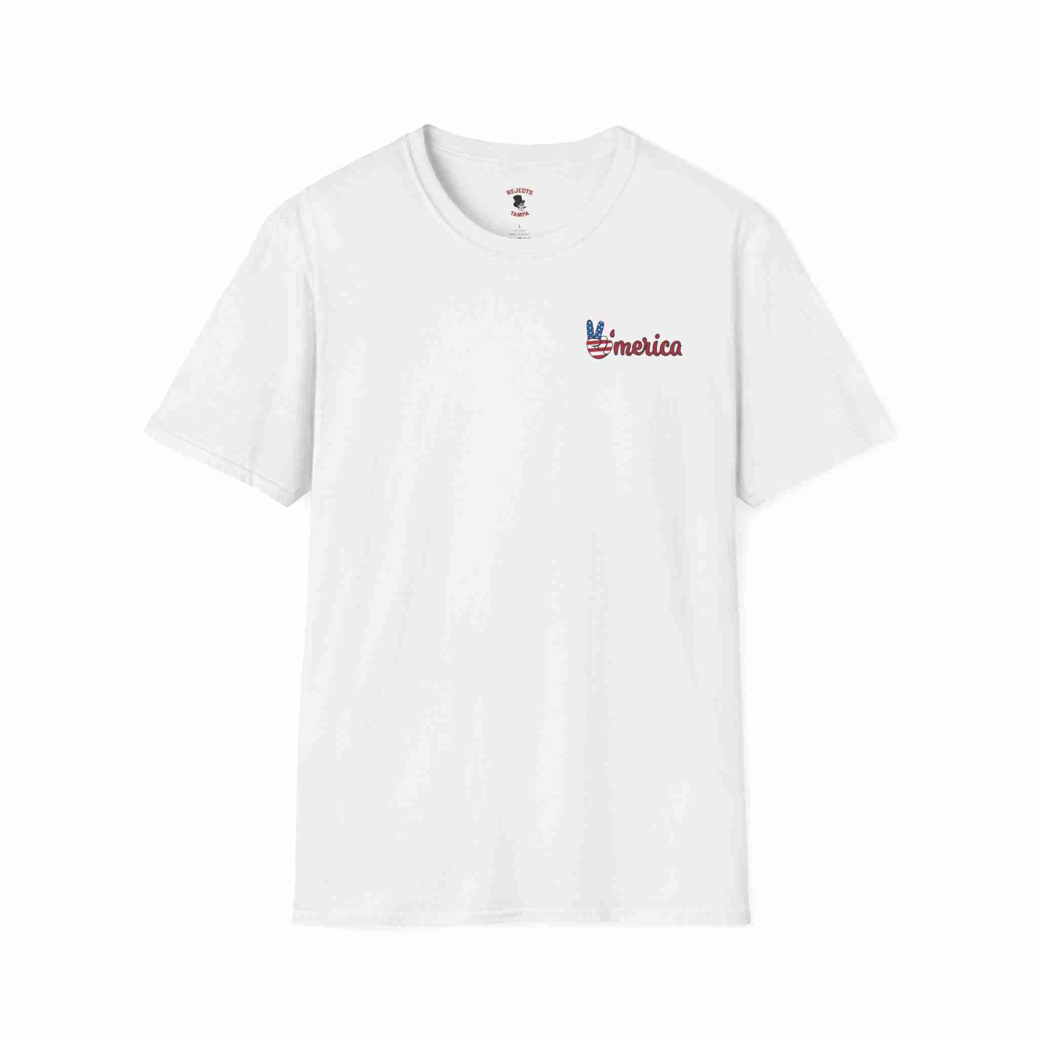 Unisex Soft Style T-Shirt - America Celebration Graphic Tee - Image 2