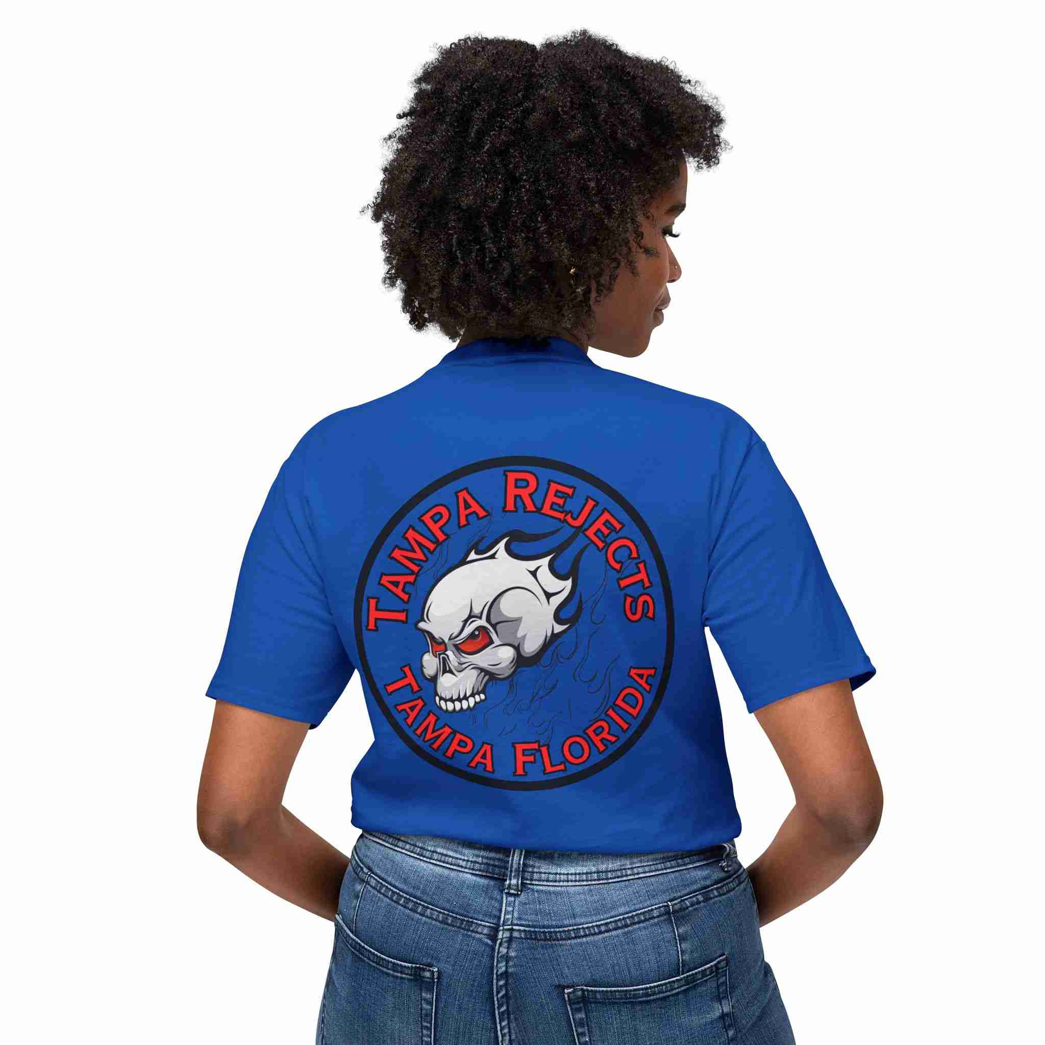 Tampa Rejects Unisex Cotton T-Shirt with Bold Skull Design, Casual Wear, Streetwear, Gift Idea for Tampa Fans, Summer Fashion - Image 3
